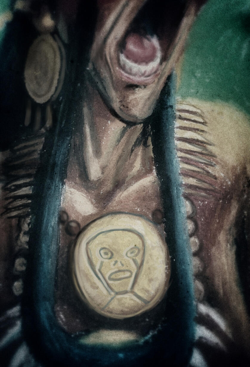 Madre - Oil pastels 9x6