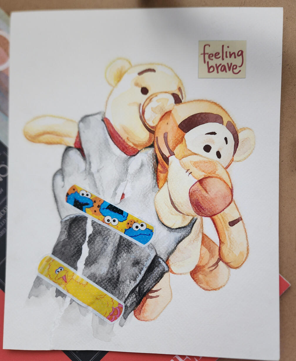 Inocencia - Watercolor and polychromo 8x10